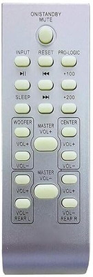 Kritex Compatible for IMPEX I Bell and Many More Assemble Home Theater remote Remote Controller(White)