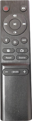 Ehop Compatible remote control for  home theater soundbar system T-160X  R60BT F&D Remote Controller(Black)