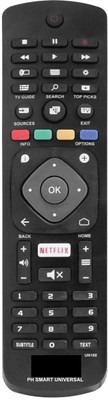 Akshita UN168 TV Compatible For All Smart LCD LED HD UHD 4K Ultra Slim TV Remote Control PHILIPS Remote Controller(Black)