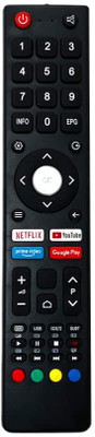 7SEVEN Compatible for Nokia Tv Remote Control Suitable for Smart Android 4k LED UHD HD Television with OTT Hotkeys Without Voice Command Remote Controller(Black)