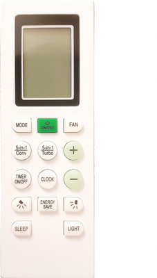 LipiWorld 226B AC Remote Control (5-in-1 Turbo/5-in-1 Conv Button) Compatible For Bluestar AC Remote Controller(Black)