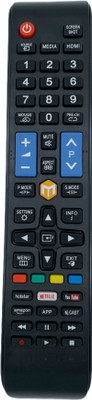 NixGlobal CH101 Remote Compatible with CROWN 4K SMART LED LCD TV Remote Controller(Black)