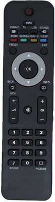 NixGlobal URC33 Remote Compatible for PHILIPS SMART LED LCD TV Remote Controller(Black)