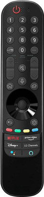 NixGlobal AN-MR21GA AN-MR21GC (LG Channels Function) Magic Remote without Voice Control LG 4K ULTRA HD OLED SMART LED LCD TV Remote Controller(Black)