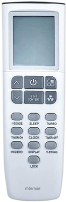 Marman Compatible with Godrej AC Remote Control R21W1 Model 256 Suitable for 1 | 1.5 | 2 Ton Split & Window AC - Match Remote Key by Key with Existing Godrej Air Conditioner Remote Controller(White) Marman Compatible with Godrej AC Remote Control R21W1 Model 256 Suitable for 1 | 1.5 | 2 Ton Split & Window AC - Match Remote Key by Key with Existing Godrej Air Conditioner Remote Controller(White)