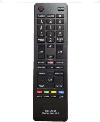 Sugnesh ® 30N Tv Remote Compatible for Haier Smart LED/LCD Tv Remote Control (Exactly same Remote will Only Work) Remote Controller(Black)