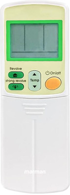Marman Compatible with Daikin AC Remote Control Model 59 Suitable for 1 | 1.5 | 2 Ton Split & Window AC - Match Remote Key by Key with Existing Daikin Air Conditioner Remote Controller(White)