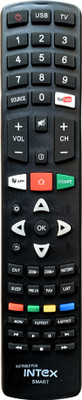 MechFox Television Remote Control Compatible for LED/LCD TV | RM-65C| INTEX Smart Remote Controller(Black)