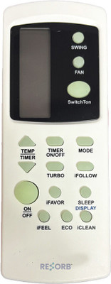 RESORB RE 31C Compatible Kelvinator PID58127 AC Remote for 1, 1.5, 2 Ton Split & Window AC Remote Controller(White)