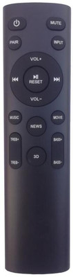 miracles in hand REMOTE COMPATIBLE WITH SOUNDBAR REMOTE(PLEASE MATCH THE IMAGE) ZEBRONICS Remote Controller(Black)