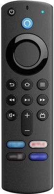 Trust Edge Fire-Stick Remote Compatible with Amzon Alexa Voice FlRE TV Stick 3rd Generation) Fire Stick Remote (Only Remote Not Fire Stick) Remote Controller(Black)