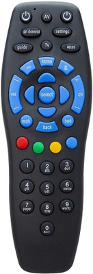 URBAN SELECT Universal Tata Sky / Tata Play Remote Control | Compatible with with SD, HD, HD+, 4K Set Top Boxes | Non-Voice | Pre-Programmed & Quick Response TATASKY Remote Controller(Black)