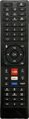 TIZOQ Replacement Remote Control Compatible for Dyanora & Willett Smart TV (LED 342) Dyanora Smart TV, Willett Smart TV-Please Match The Image With Your Old Remote Controller(Black)