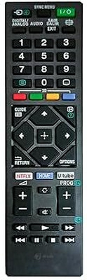 Tech Vibes Sony Universal T.V. Remote Compatible with Sony Bravia Smart for All Model LED OLED UHD 4K Universal Sony Tv Remote Remote Controller(Black)