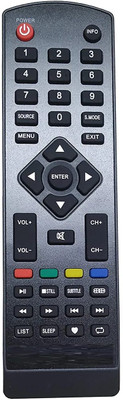 TIZOQ Remote Control Compatible for Akai TV (AKI-225) Akai TV Remote Controller(Black)