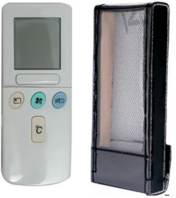 Paril (Remote+Cover) Ac Remote compatible for Hitachi Ac Re-154 With PU Leather Protective Cover( EXACTLY SAME REMOTE WILL ONLY WORK) Remote Controller(Black)