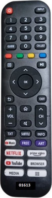Akshita 01613 TV Compatible For Smart LED/LCD TV Remote Control VU TV Remote Controller(Black)