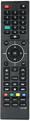 Akshita HYU-836 LED LCD TV New Remote Control With ECO Function HYUNDAI/UPTRON/Clarion Smart TV Remote Controller(Black)