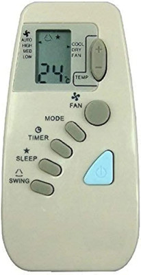 NixGlobal 63 BLU-ESTAR AC Remote Compatible with BLUESTAR 1 / 1.5 / 2 TON AC Remote Controller(White)