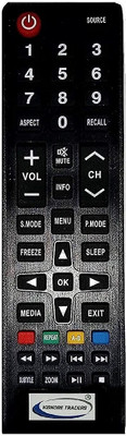 Kishore Traders Compatible Remote Control For Polaroid Smart Led Tv Polaroid Led Tv Remote Controller(Black)