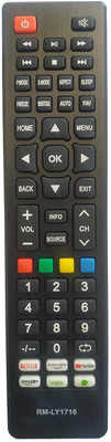 BhalTech RM-LY1716 Led Smart TV (Different Body) Universal Remote Control with Netflix & YouTube Function Compatible for Lloyd Tv Remote Remote Controller(Black)