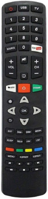 HDF Remote Control Compatible for Intex LCD LED TV (RC11FMI1-RC11FMI) Intex LCD LED TV Remote Controller(Black)