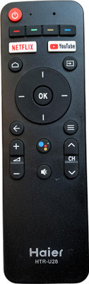 MechFox Television Remote Control Compatible for LED/LCD | Model No.HTU28E | RM-36H HAIER LED/LCD Remote Controller(Black)
