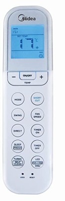 LUNAGARIYA AC Remote No.196, Compatible with  AC Remote Control MIDEA Remote Controller(White)