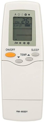 Ehop AC-91 Compatible remote Control for  Ac RLF-0301EH RFL-0601EL RFL-0601E Carrier Remote Controller(White)