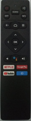Audus Compatible Remote With voice for Panasonic LED Smart TV with Netflix Button panasonic Remote Controller(Black)