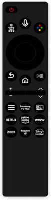 Tke  TV Remote RM-G2700 V4 Model with Bluetooth Voice Command Samsung Remote Controller(Black)