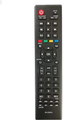 Ethex New TvR-18 (NO Voice Command)(Same remote Only will work)(before buy check all images) Remote Controller(Black)
