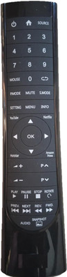 Kritex Compatible for HEURIX Smart LED TV Remote Control Remote Controller(Black)