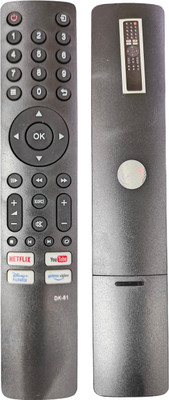 Ehop Compatible remote control for LED LCD tv remote Wiscom Remote Controller(Black)