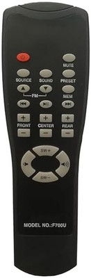 Kritex Compatible for F&D Home Theater Remote, Multimedia Speaker f700u Remote Controller(Black)