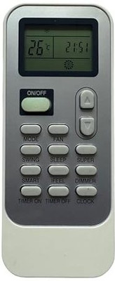 Rohit Electronics AC Remote No. 134, Compatible/Replacement for Whirlpool AC (EXACTLY SAME REMOTE WILL ONLY WORK) Remote Controller(White)