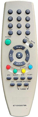 Emmar Shoppe Remote Compatible for All  CRT TV Remote Control Model No :- 6710V00079A LG Remote Controller(White)