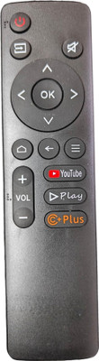 Ehop Compatible Remote for Smart Tv for Smart Android 4K LED Television Model-N030107 COOCAA Remote Controller(Black)