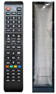 Kritex Protective Cover for  LED/LCD TV Remote Control,PU Leather Cover Holder. MEDIA Remote Controller(Black)