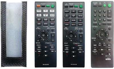 BhalTech PU Leather Case Cover Perfect Fitting Specially Designed Protective Sony DVD Remote(Only Remote Cover)Pls Check Your Remote Dimensions Compatible Sony DVD Remote Controller(Black)