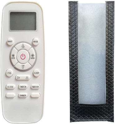 LipiWorld 197 AC Remote Control ( Remote with Cover ) Compatible For  Bluestar AC Remote Controller(Grey)