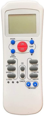 Tech Vibes Carrier Ac 82 AC Remote Compatible with Remote for Carrier Model no.82, AC/Split AC/Window AC Carrier Ac Remote Controller(White)