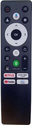 LipiWorld PN-V12 Led Smart Android Tv Remote Control [with-Voice] (Voice Supported) (Old Remote Exactly Same Remote Will Only Work) Compatible For Tv Remote Controller(Black)