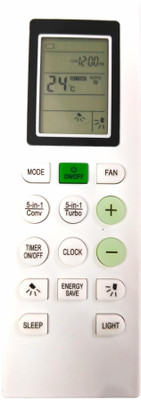 Ehop Compatible Remote Control for  Inverter Ac IC518RNU AC-226B Bluestar Remote Controller(White)