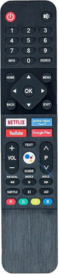 HDF Remote Control Compatible for Sansui With Voice & Google Assistant Supported LED TV JSW43ASFHD with Voice, Google Asst Supp, Netflix, Youtube & Prime Video Sansui,Itel,Skyworth LED Smart TV Remote - Please Match the Image With old Remote Controller(Black)