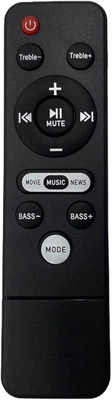 TIZOQ Remote Control Compatible for  Home Theater Soundbar Boat Remote Controller(Black)