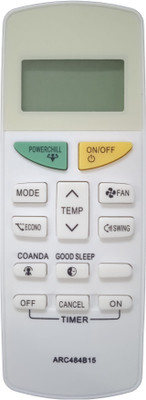 LipiWorld 132H ARC484B15 AC Remote Control (Old Remote Exactly Same Remote Will Only Work) Compatible For DAIKIN AC Remote Controller(Grey)