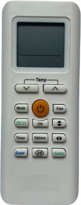 NixGlobal 205 AC ECO Remote Compatible for CARRIER / MIDEA AC Remote Controller(White)