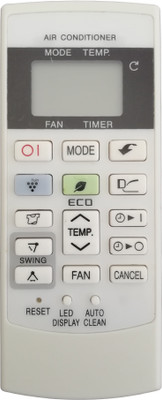LipiWorld 156A AC Remote Control Compatible for  Sharp AC Remote Controller(Grey/White)