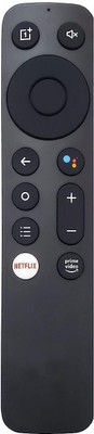 hybite Bluetooth Remote Control Compatible for One-Plus Smart LED TV With Voice Command (Old Remote Functions Must be Exactly Same) Remote Controller(Black)